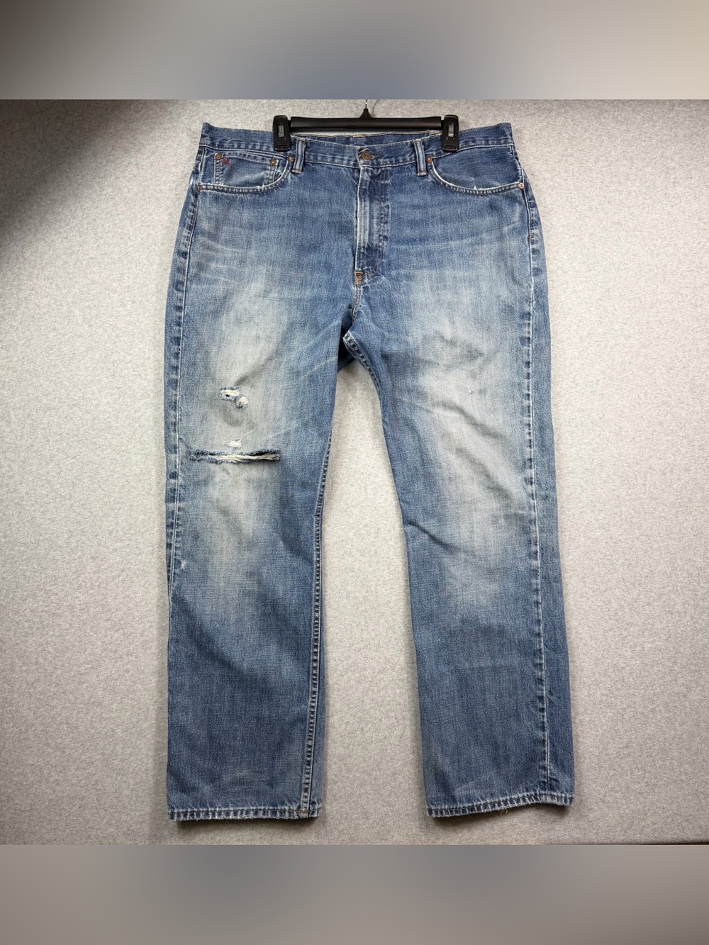 Polo Ralph Lauren Vintage 67 Distressed Straight Leg Jeans Men’s Size 38x32